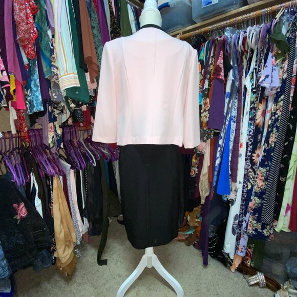 2 PC Dress & Jacket*EUC*Sandra Darren*Elegant Styling - Picture 3 of 8